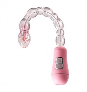 MizzZee - Transformable Anal Vibrating Beads (Battery - Pink)